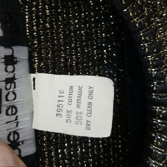 VINTAGE PIERRE CARDIN METALLIC SWEATER SIZE LARGE - Picture 4 of 7